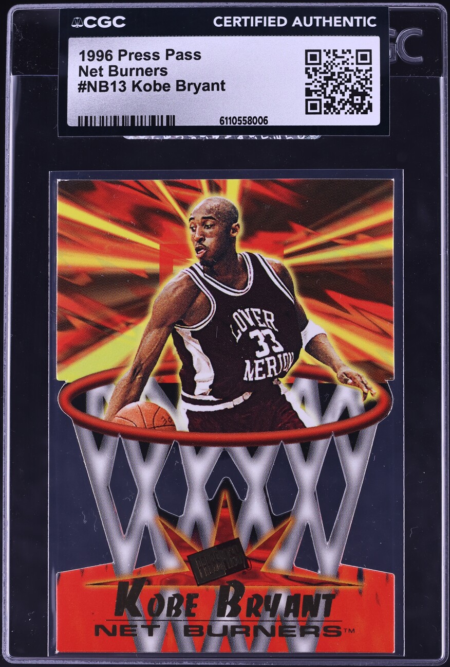 1996 Press Pass Net Burners Kobe Bryant ROOKIE #NB13 CGC AUTH