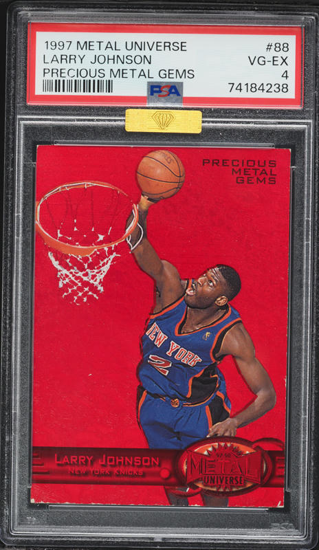 1991 Wild Card 1000 Stripe Larry Johnson ROOKIE #24 PSA 6 EXMT on