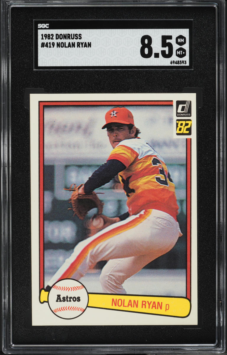 1982 Donruss Nolan Ryan #419 SGC 8.5 NM-MT+