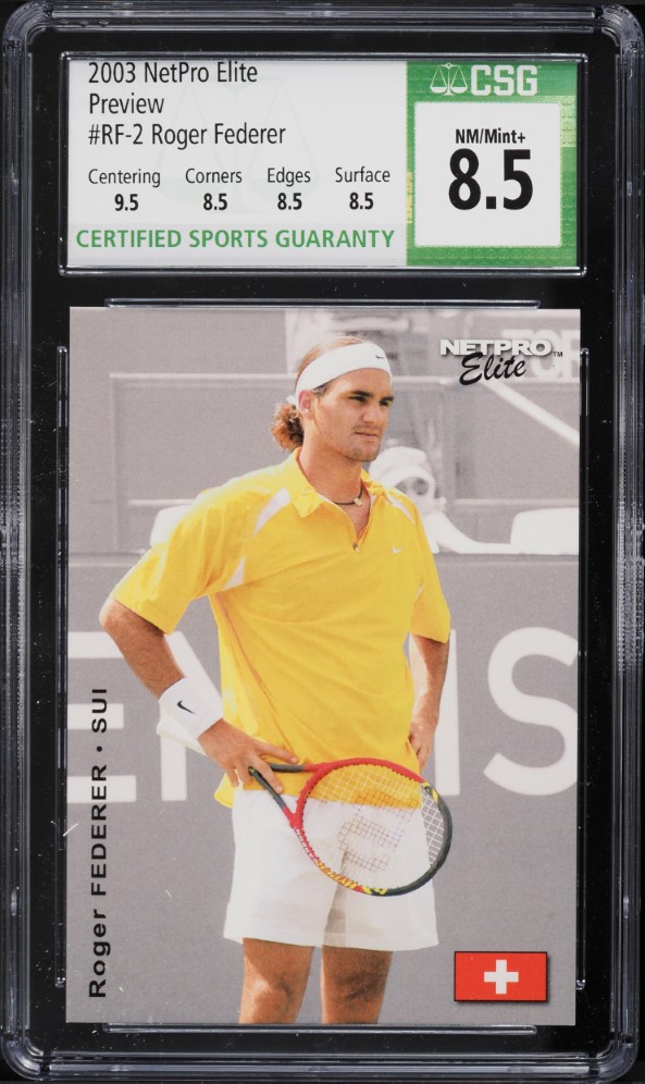その他 2003 Netpro Elite Roger Federer PSA10 2003 Netpro Elite Event Edition Roger Federer ROOKIE #E3 PSA
