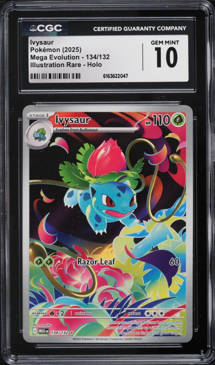 2025 Pokemon Mega Evolution IR Ivysaur #134 CGC 10 GEM MINT