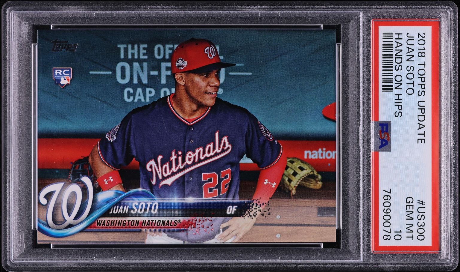 2018 Topps Update Hands On Hips Juan Soto ROOKIE #US300 PSA 10 GEM MINT