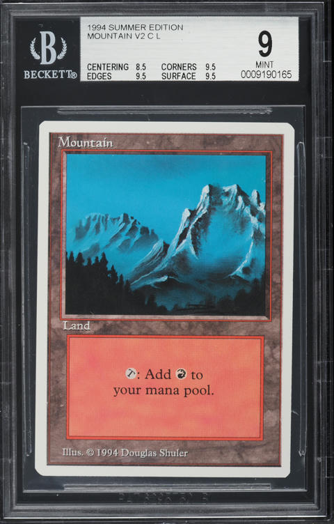 1993 Magic The Gathering MTG Beta Dual Land Tropical Island BGS 9