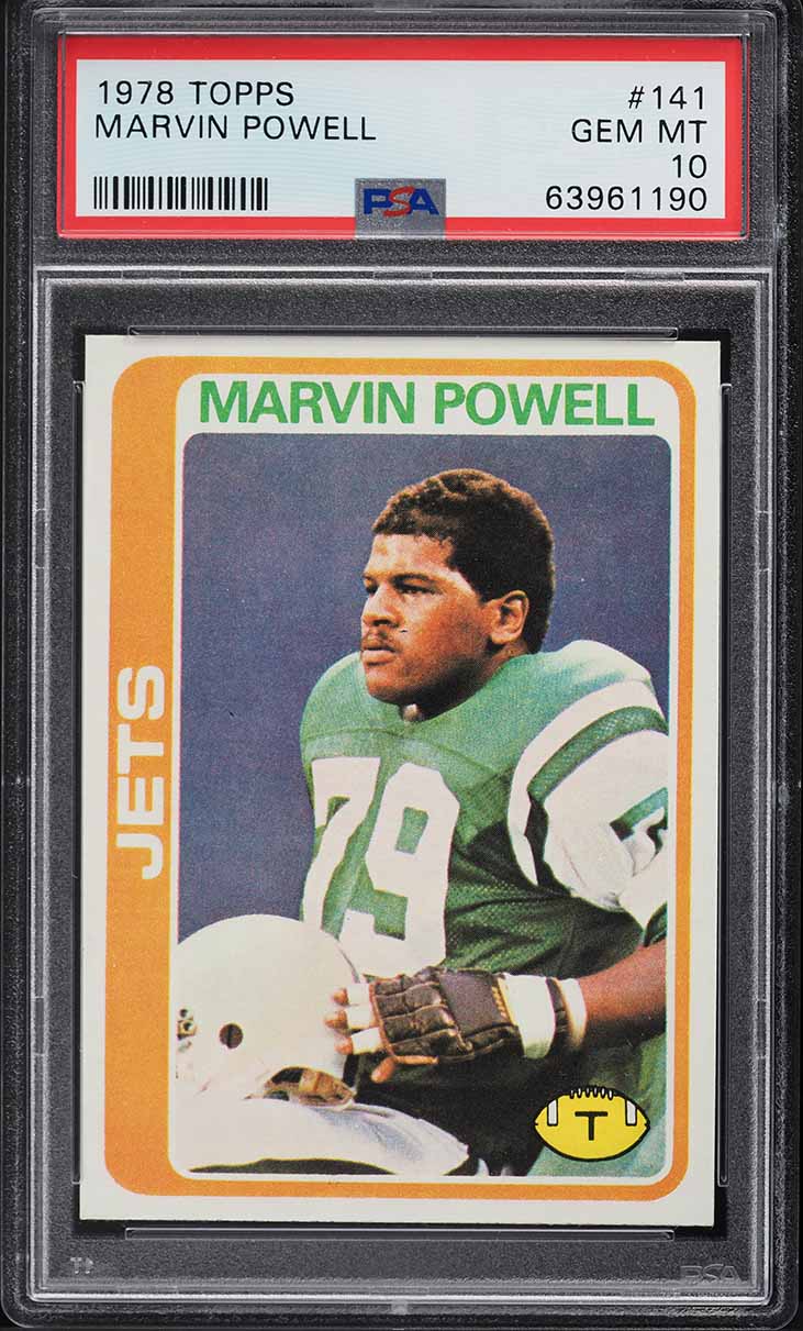 1978 Topps Football Marvin Powell #141 PSA 10 GEM MINT