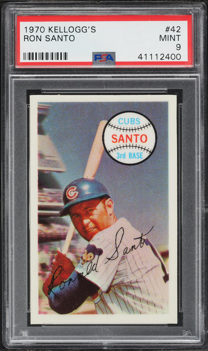 1970 Kellogg's Ron Santo #42 PSA 9 MINT