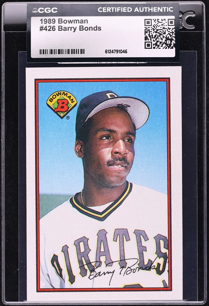 1989 Bowman Barry Bonds #426 CGC AUTH