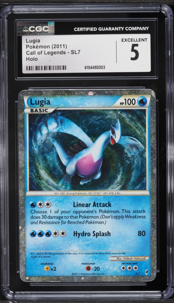 2011 Pokemon Call Of Legends Holo Lugia #SL7 CGC 5 EX