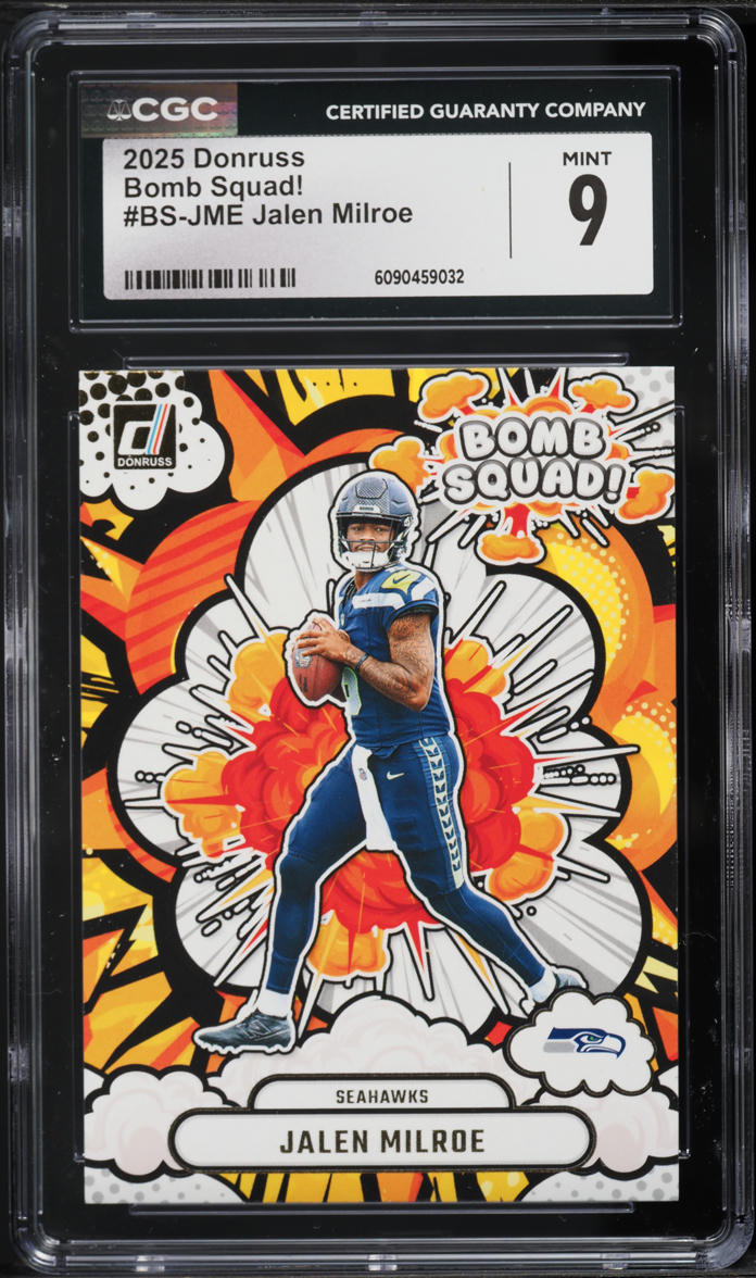 2025 Donruss Bomb Squad! Jalen Milroe #BS-JME CGC 9 MINT