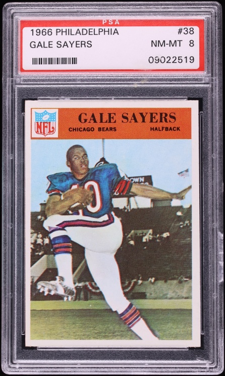 1966 Philadelphia Gale Sayers ROOKIE #38 PSA 8 NM-MT