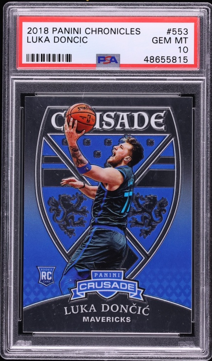 2018 Panini Chronicles Crusade Luka Doncic ROOKIE #553 PSA 10 GEM MINT