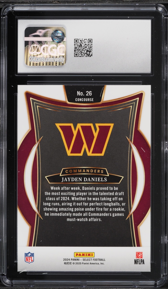 2024 Select Concourse Jayden Daniels ROOKIE #26 CGC 10 GEM MINT