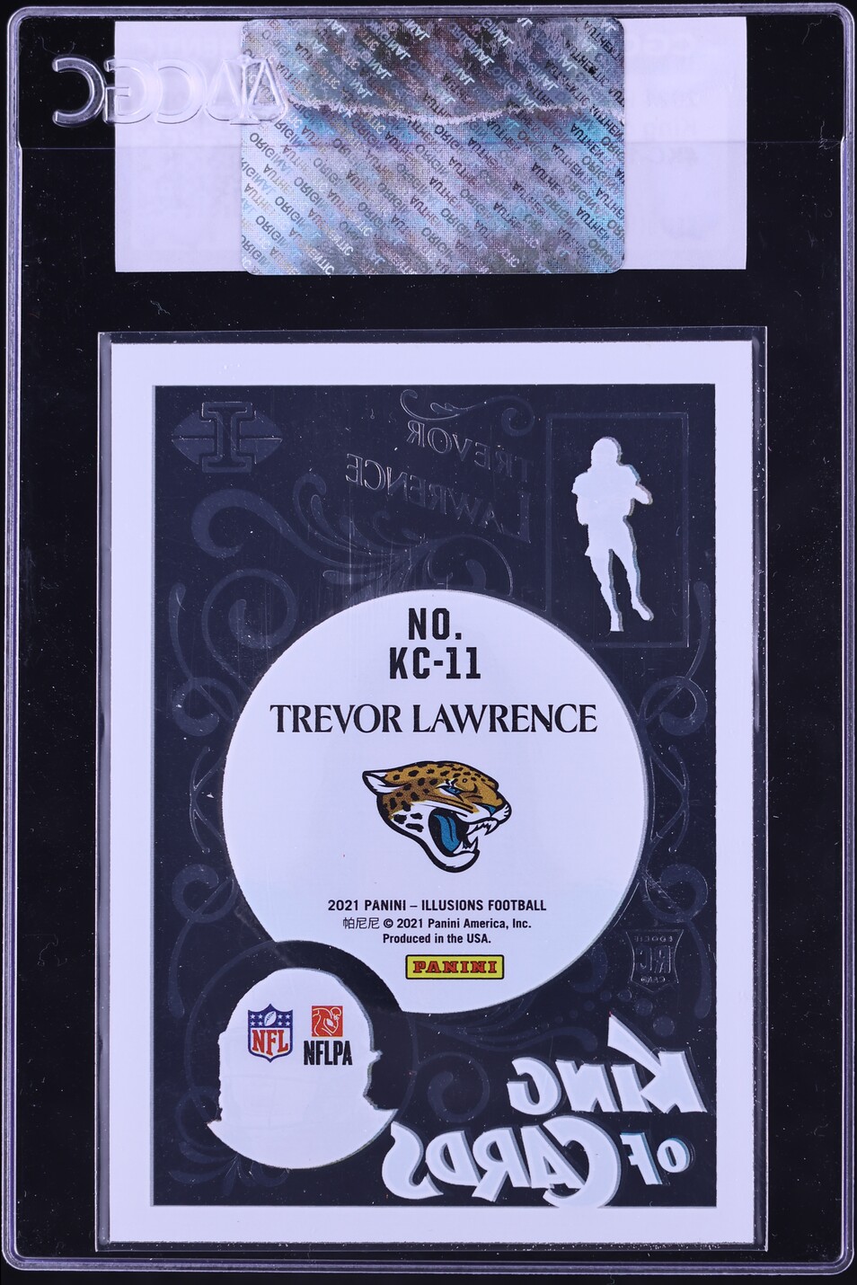 2021 Panini Illusions King Of Cards Trevor Lawrence ROOKIE #KC-11 CGC AUTH