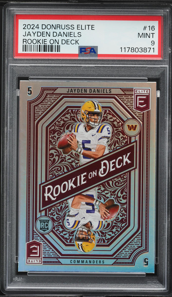 2024 Donruss Elite On Deck Jayden Daniels ROOKIE #16 PSA 9 MINT