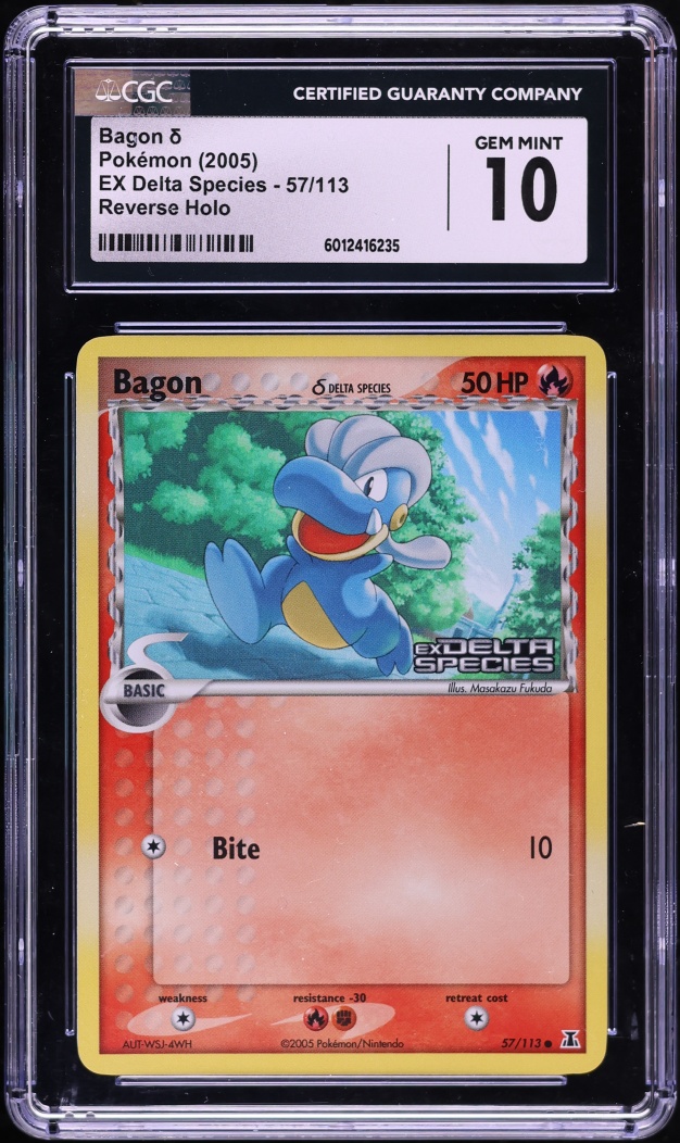 2005 Pokemon EX Delta Species Reverse Holo Bagon #57 CGC 10 GEM MINT