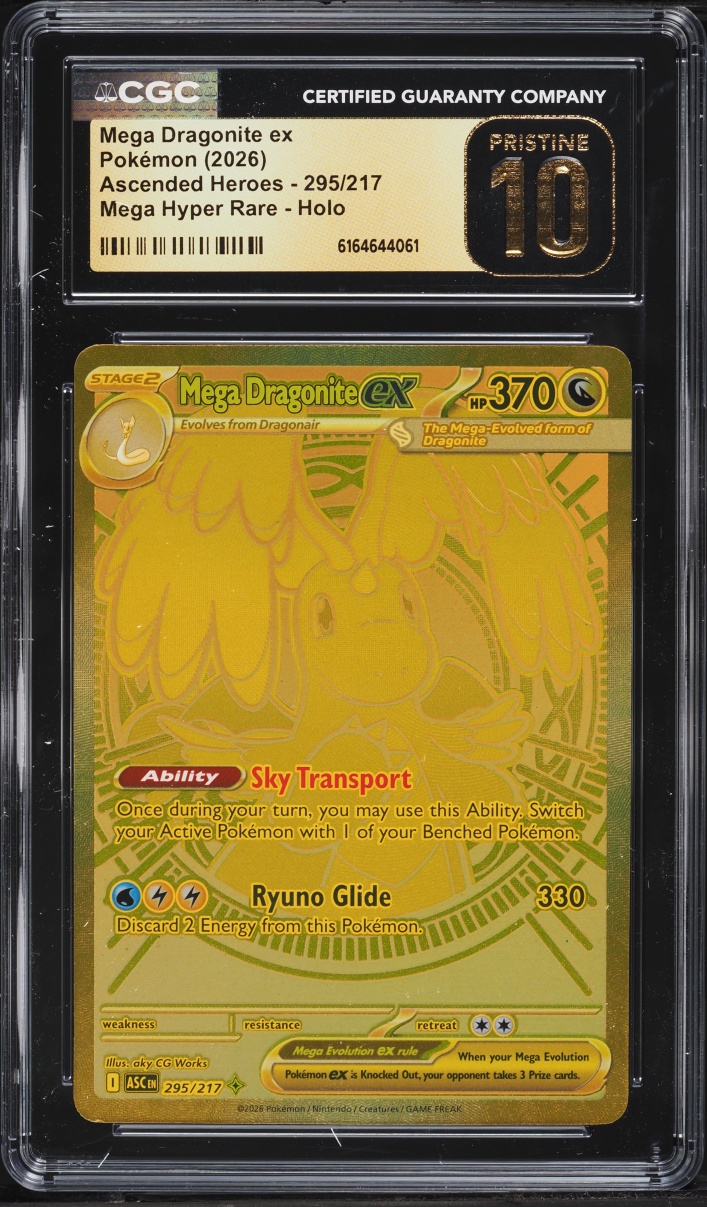 2026 Pokemon Mega Evolution Ascended Heroes MHR Mega Dragonite ex #295 CGC 10 PRISTINE