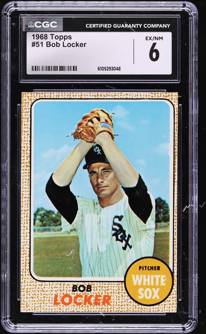1968 Topps Bob Locker #51 CGC 6 EXMT