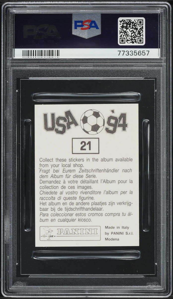 1994 Panini World Cup USA '94 Alexi Lalas ROOKIE #21 PSA 8 NM-MT