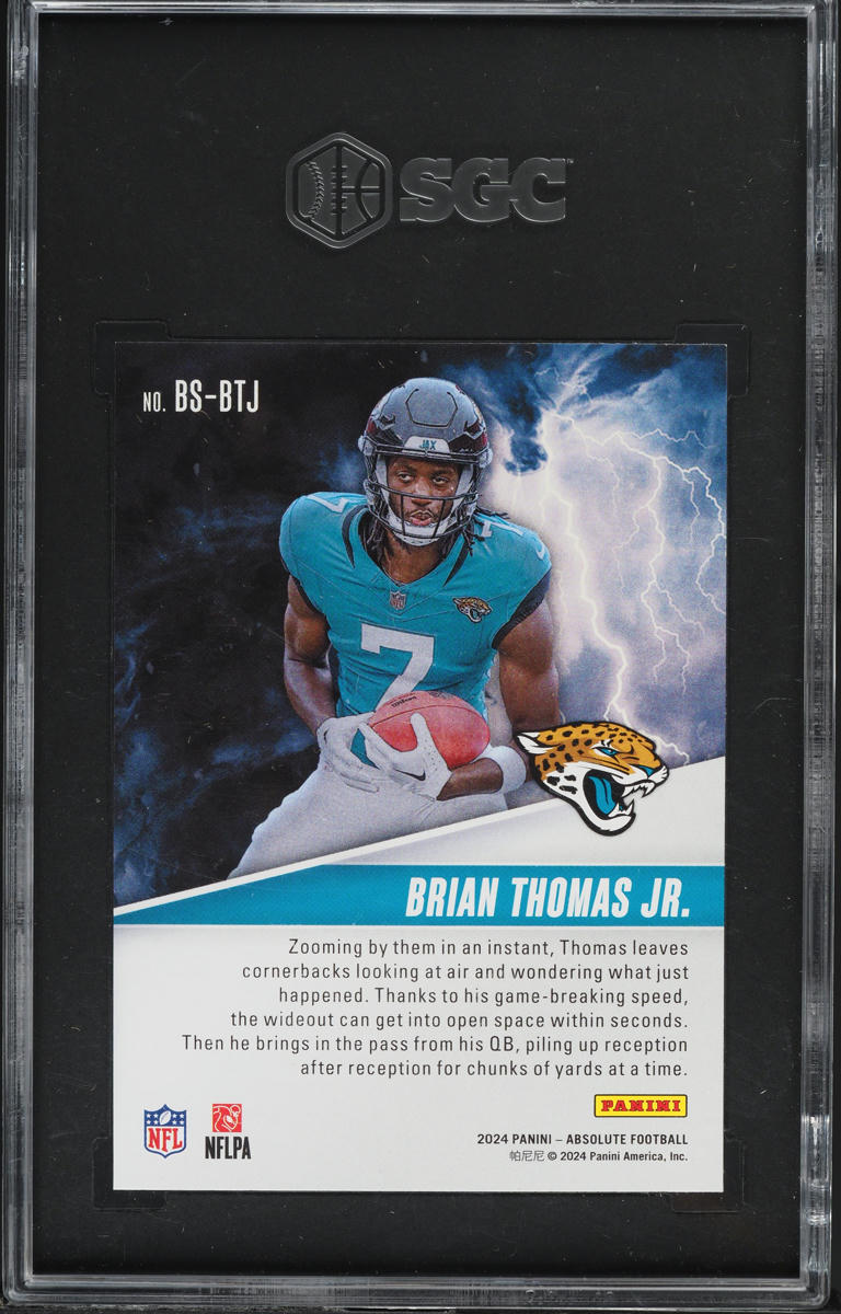 2024 Absolute By Storm Brian Thomas Jr. ROOKIE #BS-BTJ SGC 9 MINT
