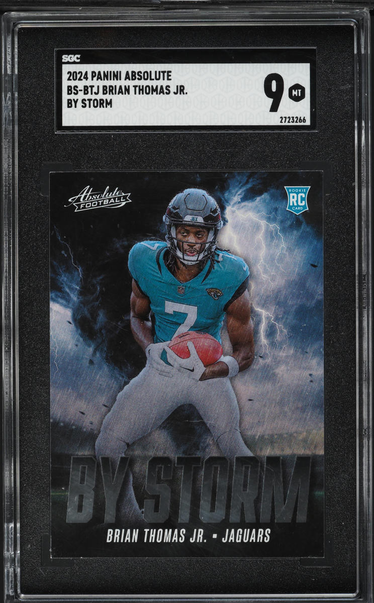 2024 Absolute By Storm Brian Thomas Jr. ROOKIE #BS-BTJ SGC 9 MINT