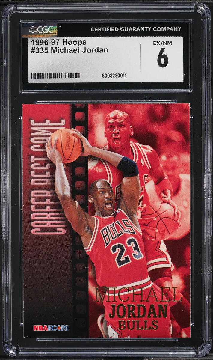 1996-97 Hoops Michael Jordan #335 CGC 6 EXMT