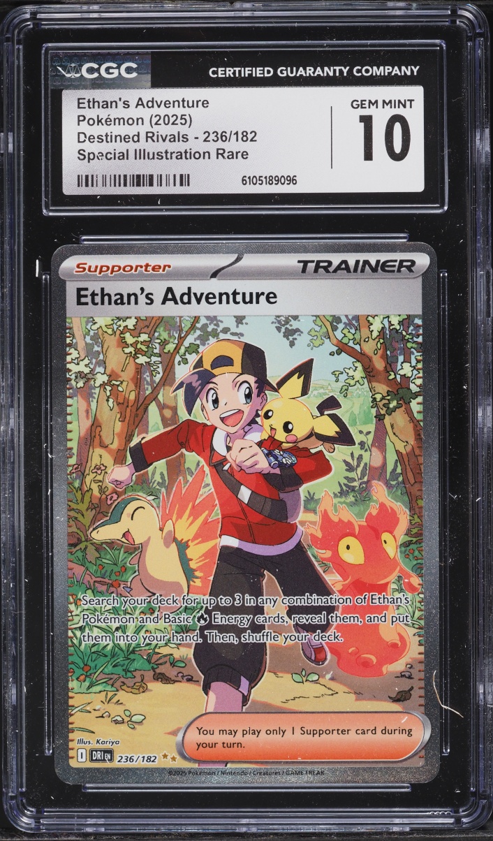 2025 Pokemon Scarlet & Violet Destined Rivals SIR Ethan's Adventure #236 CGC 10 GEM MINT