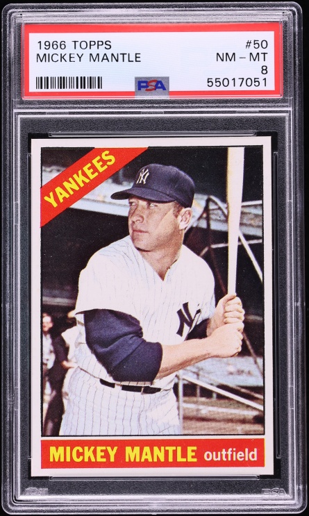1966 Topps Mickey Mantle #50 PSA 8 NM-MT
