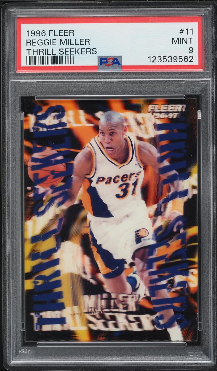 1996 Fleer Thrill Seekers Reggie Miller #11 PSA 9 MINT
