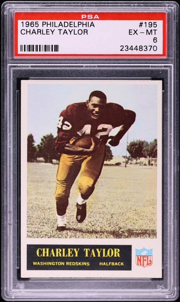 1965 Philadelphia Charley Taylor ROOKIE #195 PSA 6 EXMT