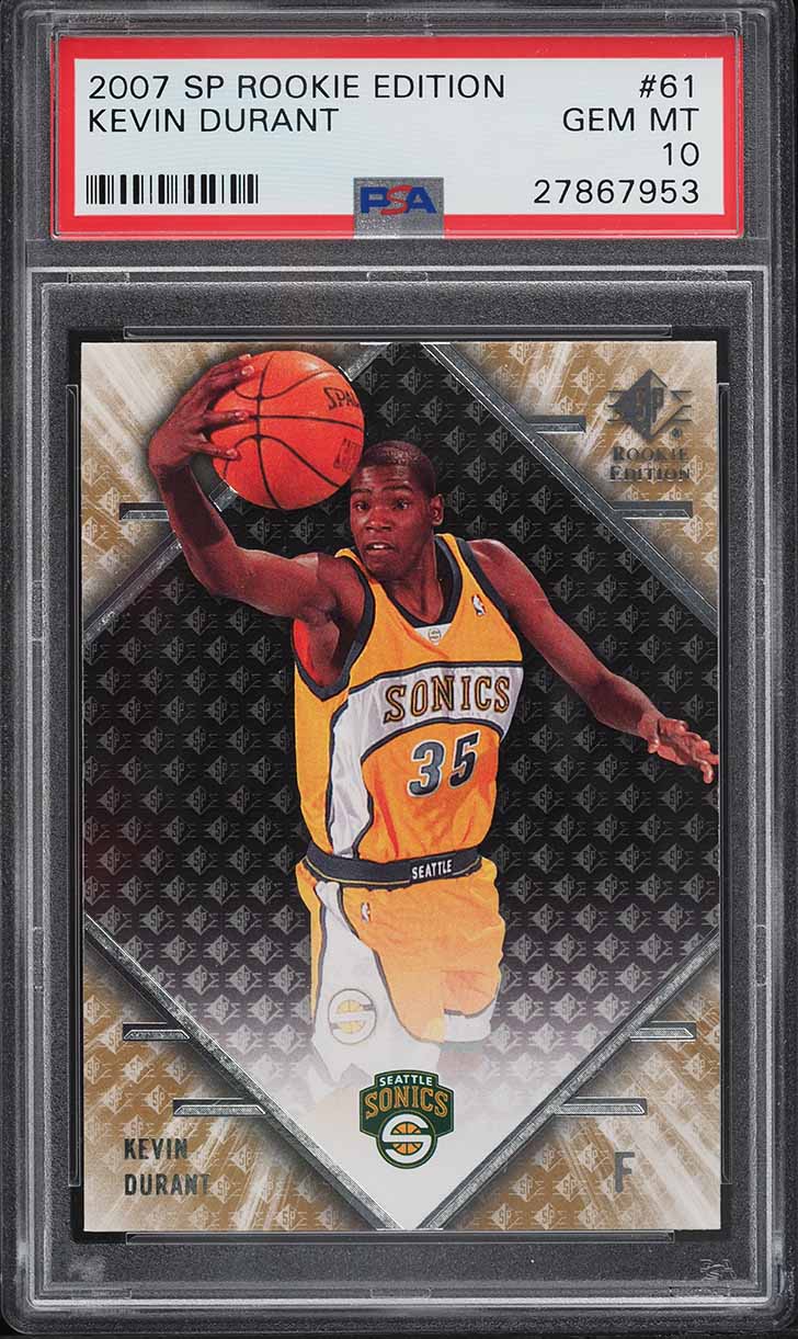 2007 SP Rookie Edition Kevin Durant ROOKIE #61 PSA 10 GEM MINT