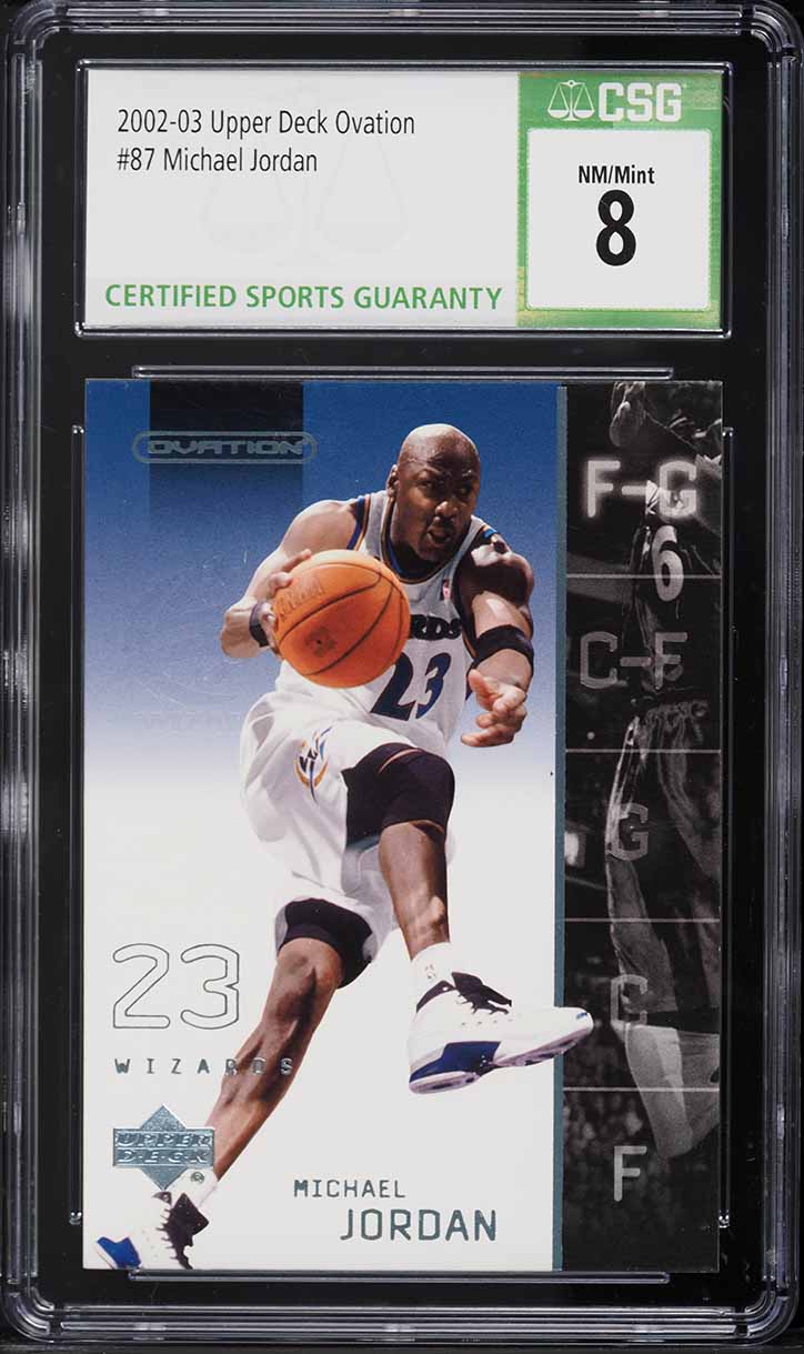 2002 Upper Deck Ovation Michael Jordan #87 CSG 8 NM-MT
