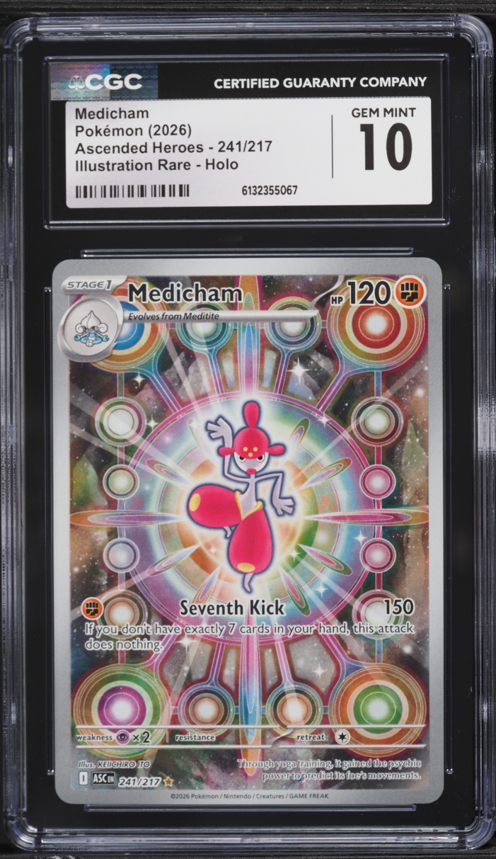 2026 Pokemon Mega Evolution Ascended Heroes IR Medicham #241 CGC 10 GEM MINT