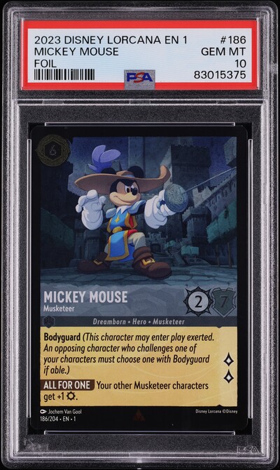 2024 Disney Lorcana EN D23 #07 Mickey Mouse Playful Sorcerer PSA