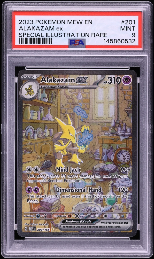 2023 Pokemon Scarlet & Violet 151 SIR Alakazam ex #201 PSA 9 MINT