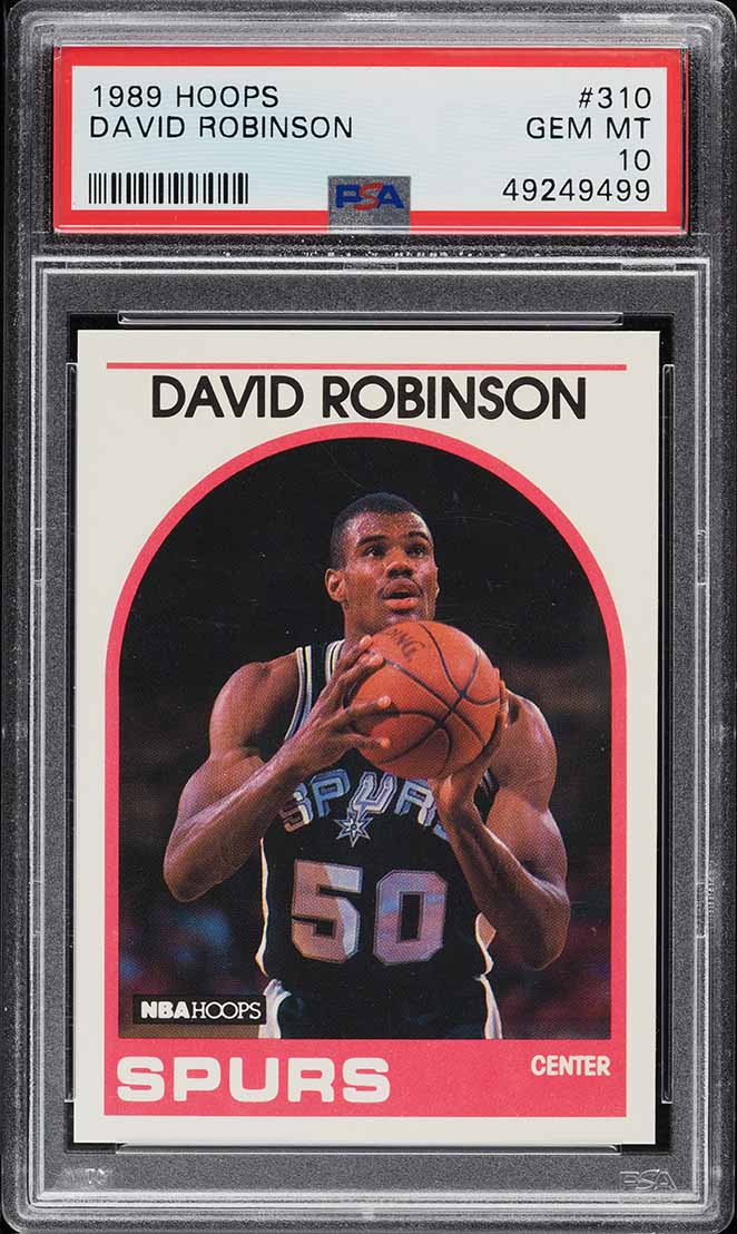 1989 Hoops David Robinson ROOKIE #310 PSA 10 GEM MINT on Fanatics Collect