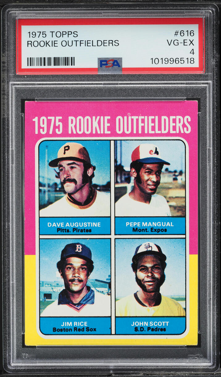 1975 Topps Jim Rice ROOKIE #616 PSA 4 VGEX on Fanatics Collect