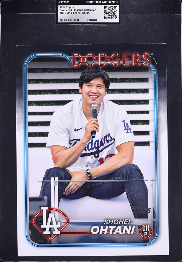 2024 Topps Oversized Flagship Collection Shohei Ohtani #OTCSP-3 CGC AUTH
