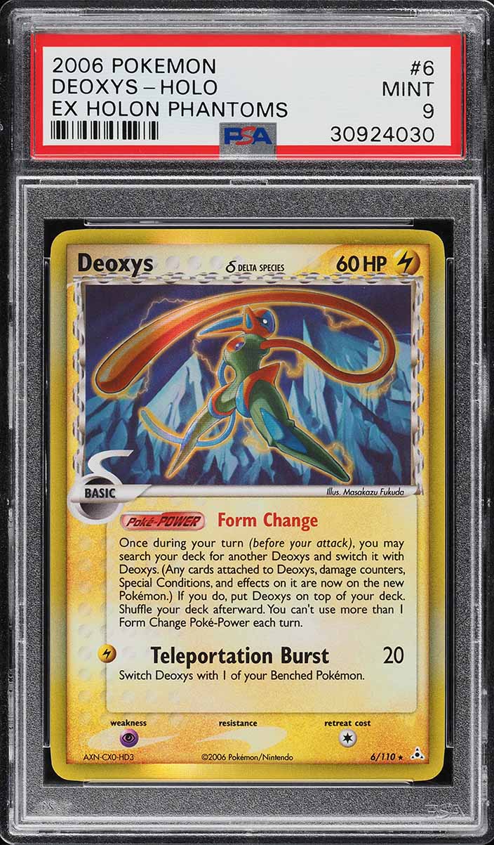 2006 Pokemon EX Holon Phantoms Holo Deoxys #6 PSA 9 MINT
