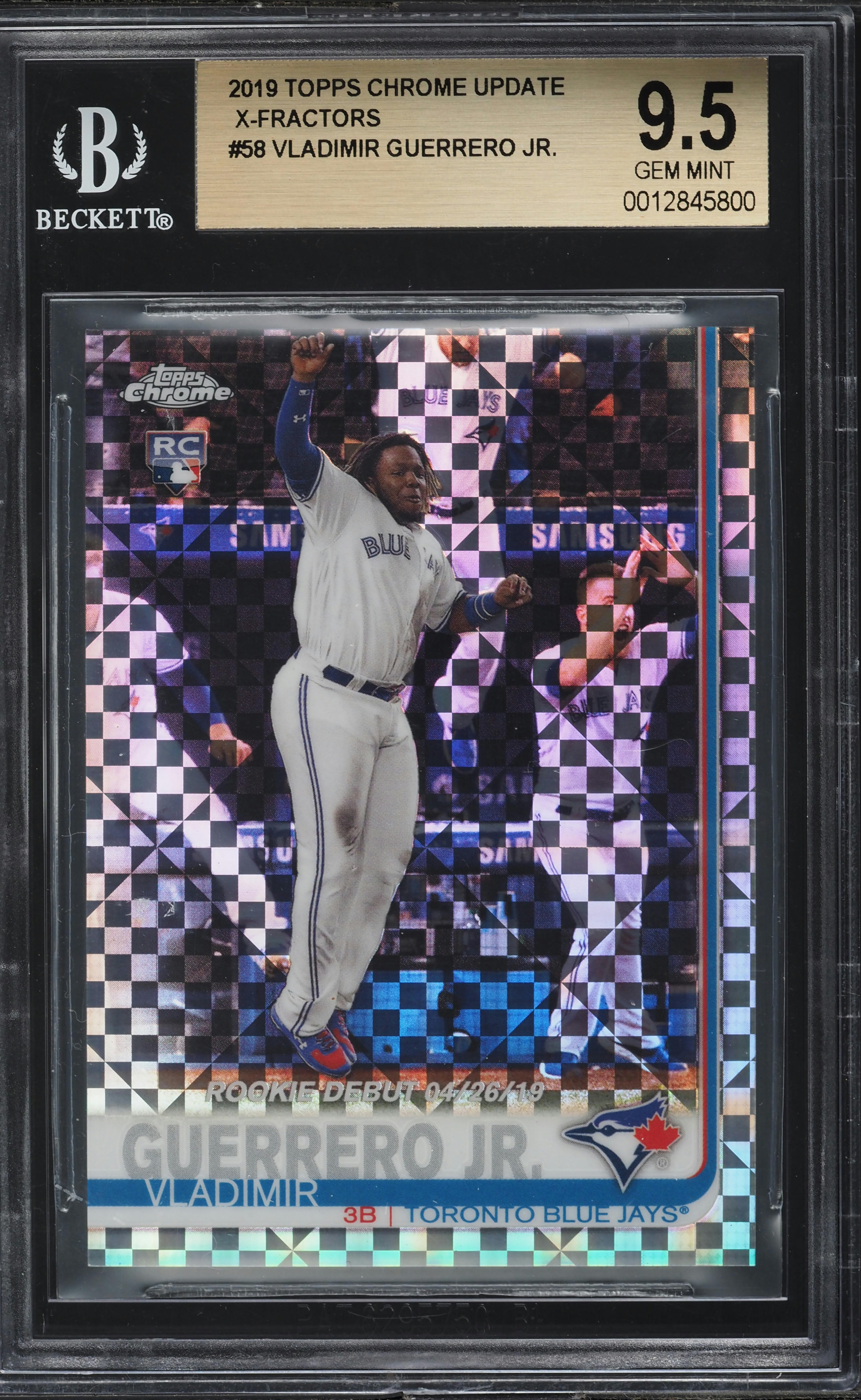 2019 Topps Chrome Update X-Fractor Vladimir Guerrero Jr