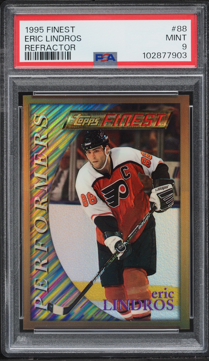 1995 Finest Refractor Eric Lindros #88 PSA 9 MINT - Photo 1