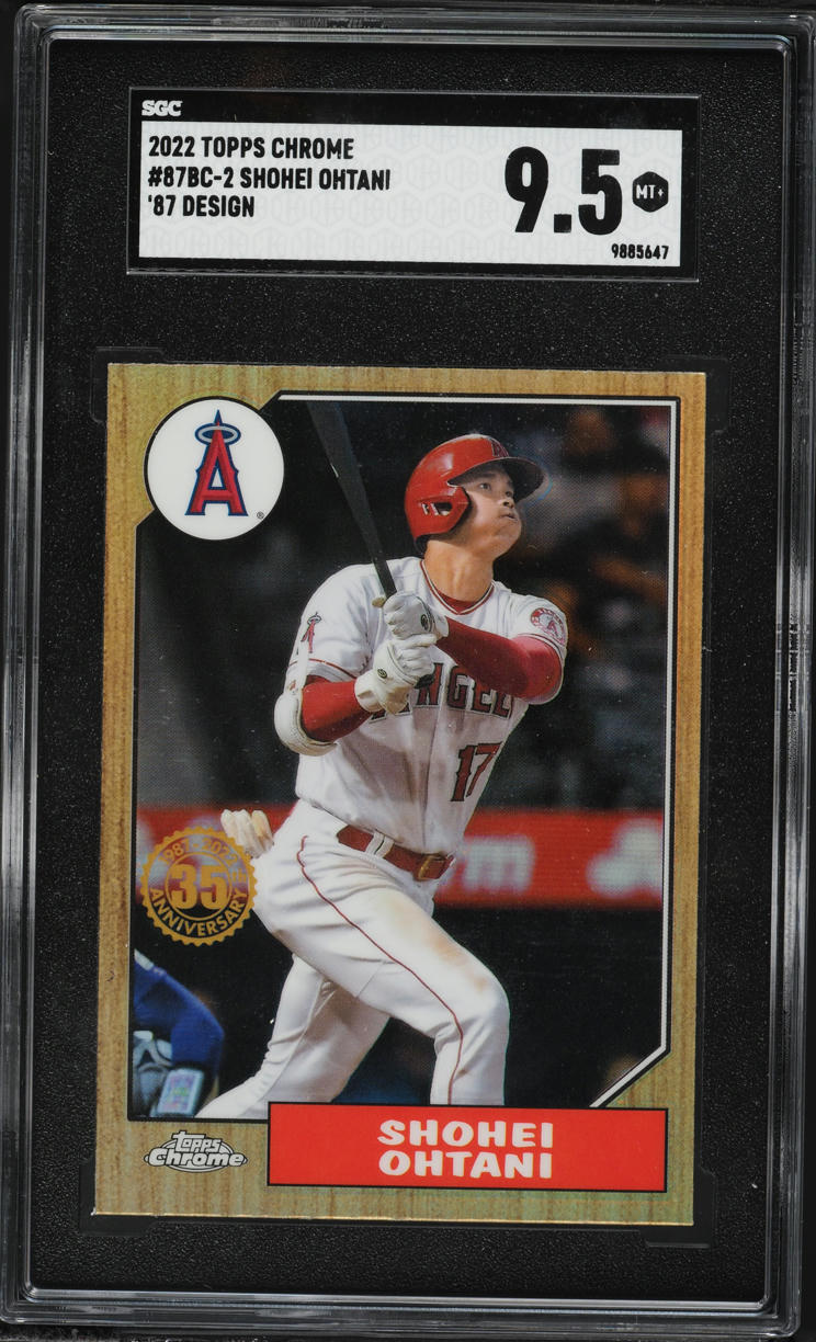 2022 Topps Chrome '87 Design Shohei Ohtani #87BC-2 SGC 9.5 MINT+