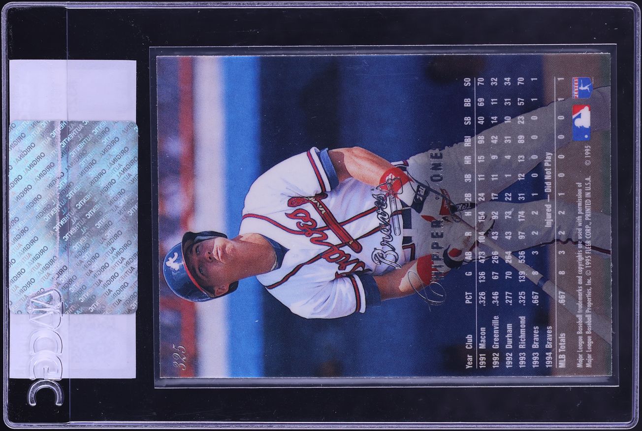 1995 Flair Chipper Jones #325 CGC AUTH