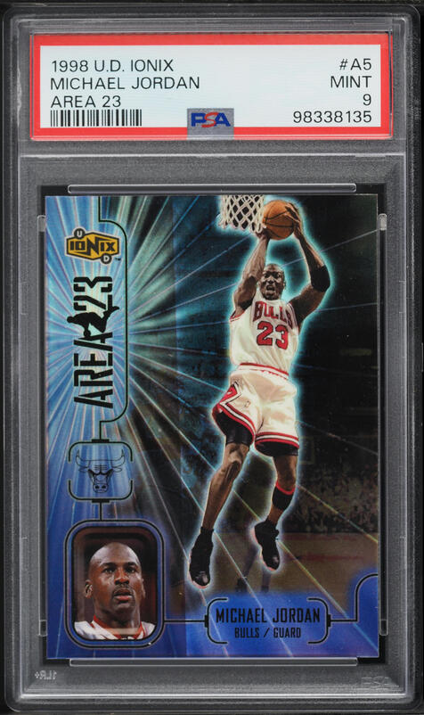1998 Upper Deck MJx Timepieces Bronze Michael Jordan #97 PSA 8 NM