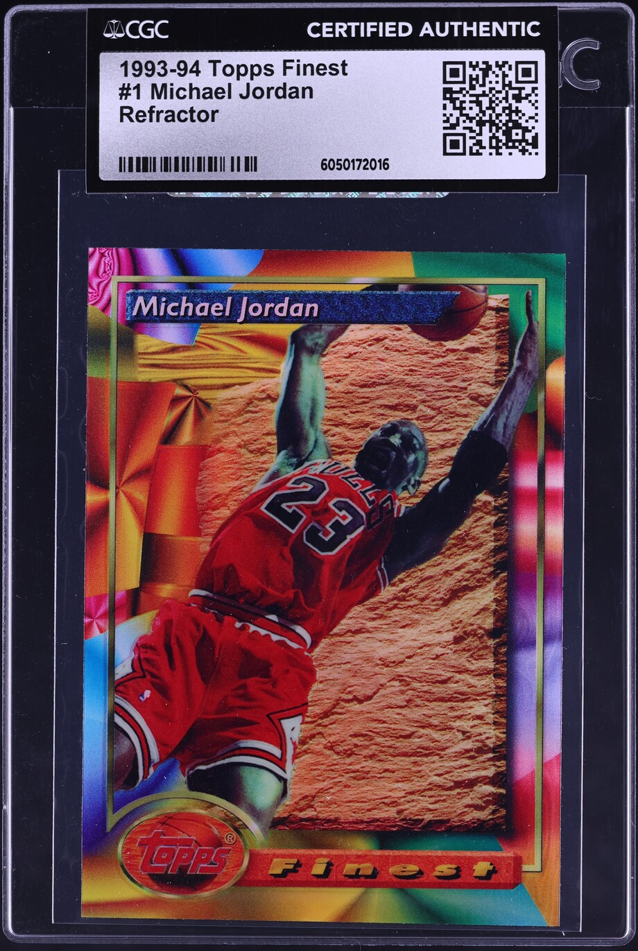 1993 Finest Refractor Michael Jordan #1 CGC AUTH