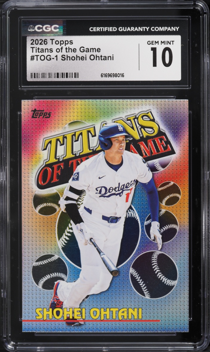 2026 Topps Titans Of The Game Shohei Ohtani #TOG-1 CGC 10 GEM MINT