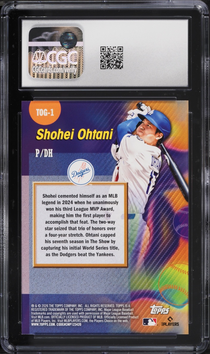 2026 Topps Titans Of The Game Shohei Ohtani #TOG-1 CGC 10 GEM MINT