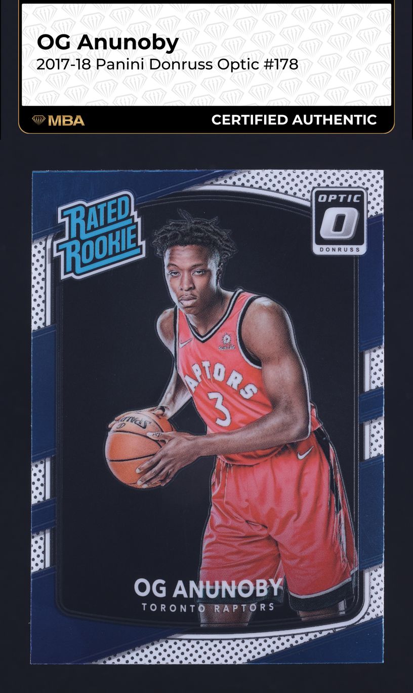 2017 Donruss Next Day OG Anunoby ROOKIE AUTO #23 PSA 9 MINT on