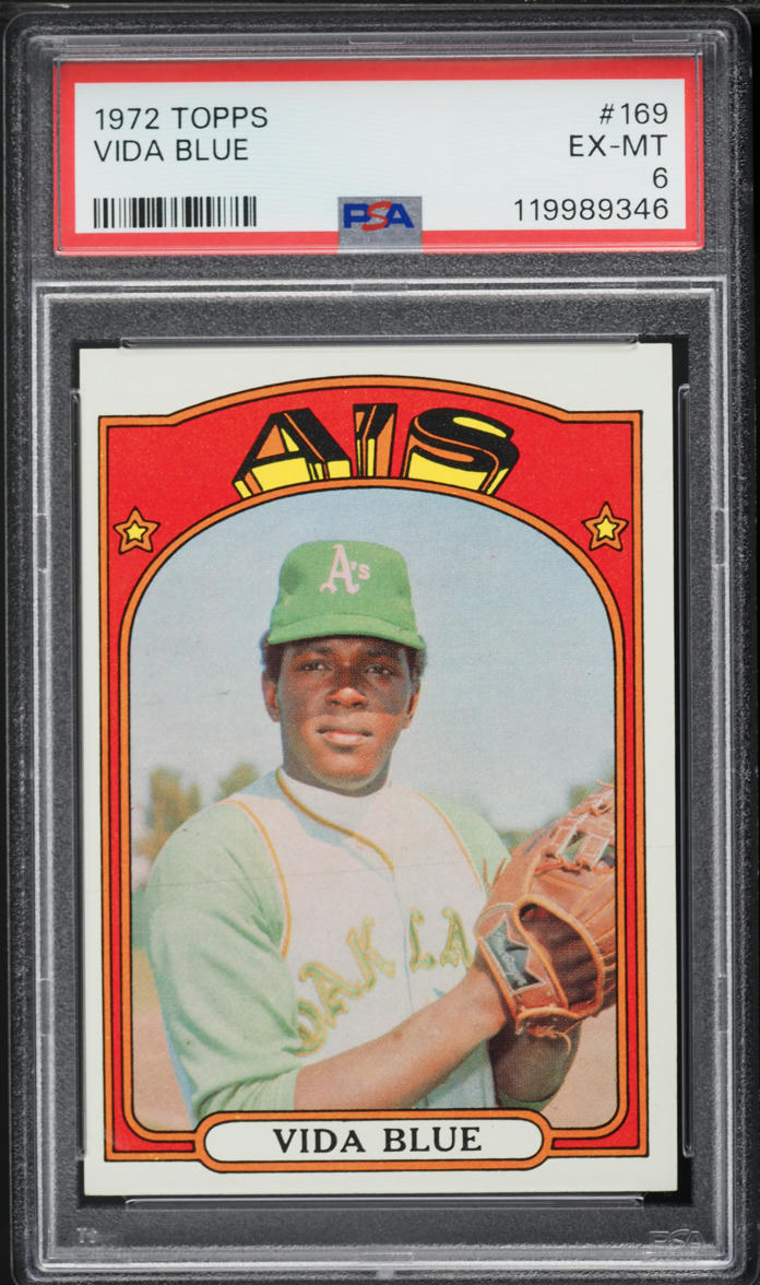 1972 Topps Vida Blue #169 PSA 6 EXMT