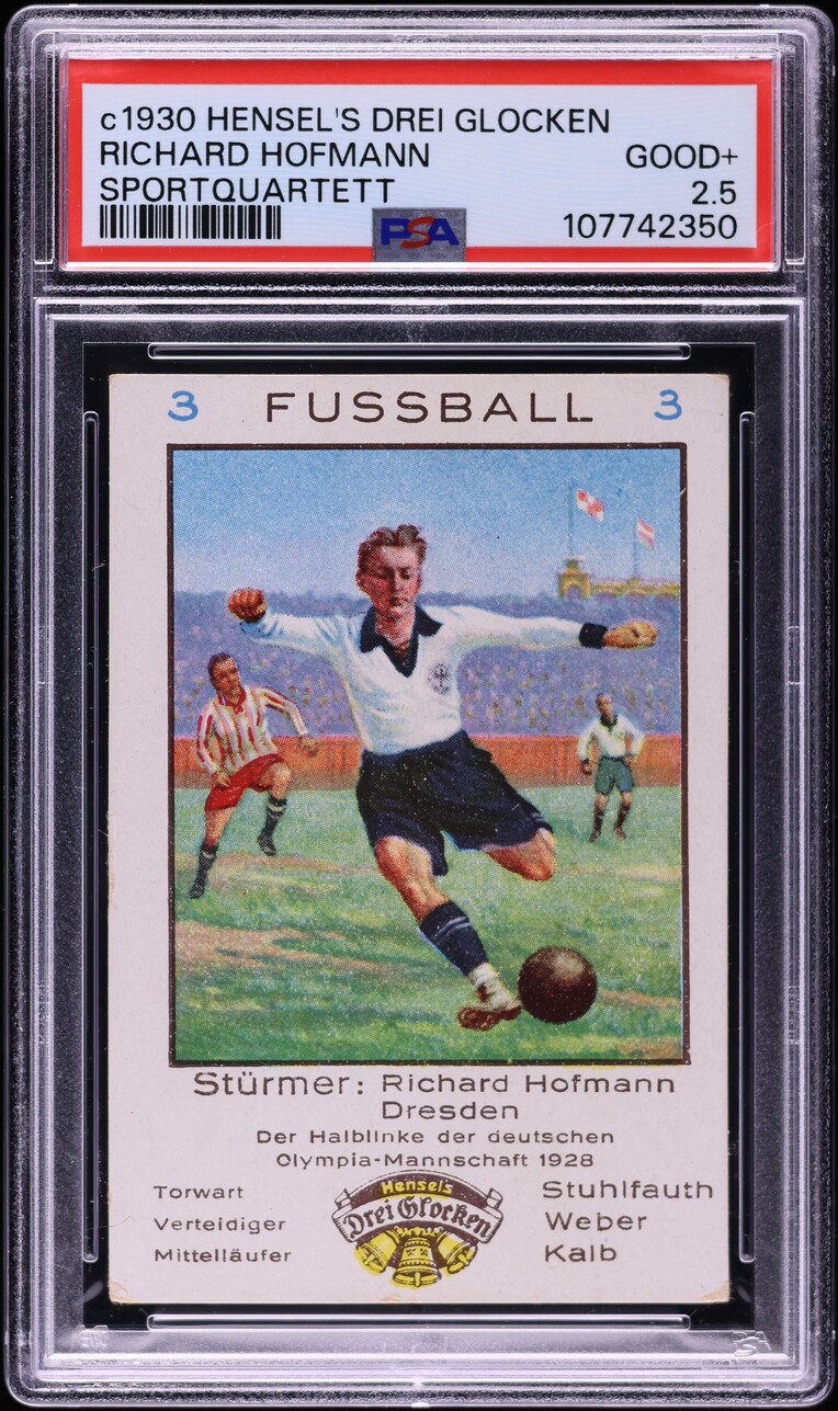 1930 Hensel's Drei Glocken Sportquartett Richard Hofmann PSA 2.5 GD+ on ...