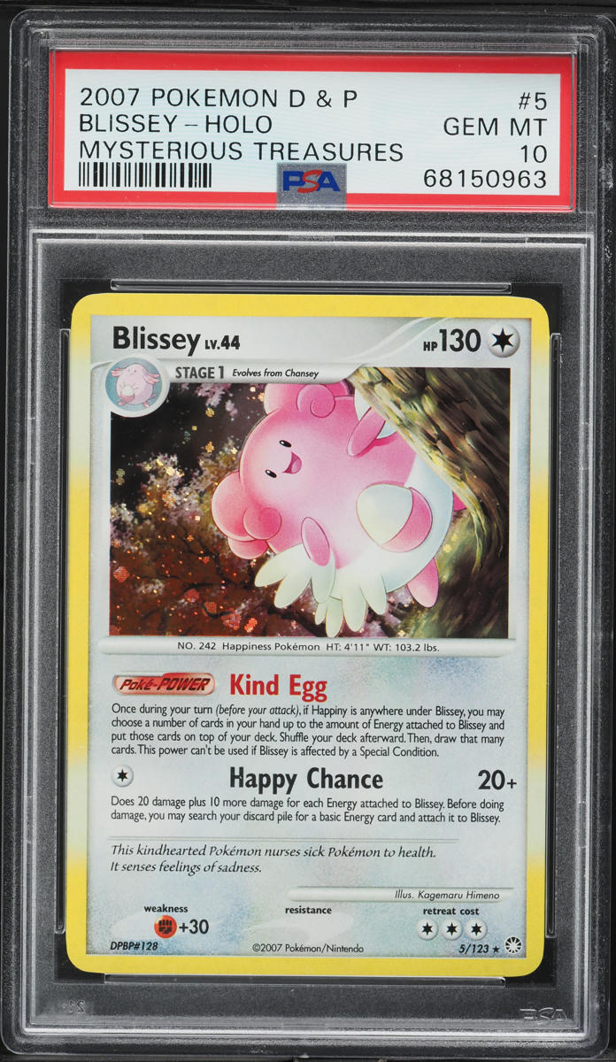 2007 Pokemon DP Mysterious Treasures Holo Blissey #5 PSA 10 GEM MINT