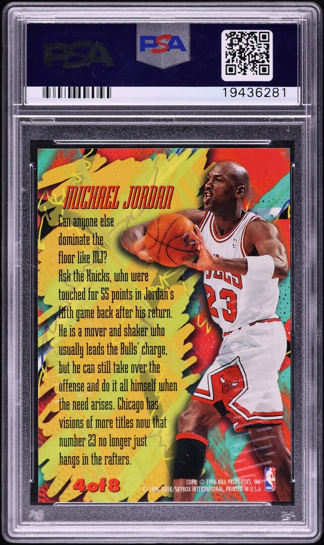 1995 Metal Scoring Magnet Michael Jordan #4 PSA 10 GEM MINT